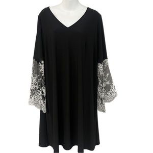 Plus Size Boho Black Dress